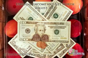 Dividend Income and Net Worth August 2015